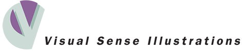 Visual Sense Illustrations Logo