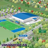 Arena North View Illustration